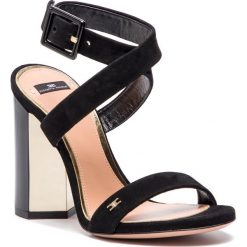 Sandały ELISABETTA FRANCHI - SA-41F-92E2-V380 Nero 110. Czarne klapki damskie marki Elisabetta Franchi, bez wzorów, ze skóry, bez obcasa, na obcasie. Za 1949,00 zł.