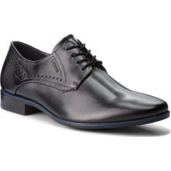 Półbuty LASOCKI FOR MEN - MI07-C372-406-04 Czarny. Czarne buty wizytowe męskie Lasocki For Men, bez wzorów, ze skóry, klasyczne, bez zapięcia. Za 179,99 zł.