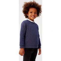 Mango Kids - Bluza dziecięca Miresp 80-104 cm. Niebieskie bluzy dziewczęce z bawełny. Za 59,90 zł.