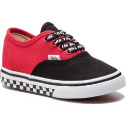 Tenisówki VANS - Authentic VN0A38E7VI71 (Logo Pop) Black/True Whi. Czerwone trampki chłopięce Vans, bez wzorów, z gumy, na rzepy. W wyprzedaży za 129,00 zł.