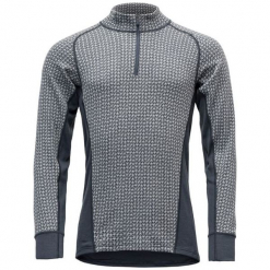 Devold Bluzka Męska Vaksvik Man Zip Neck, Glacier, Xl. Szare odzież termoaktywna męska marki Devold, m, z wełny. Za 389,00 zł.