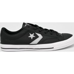 Converse - Tenisówki. Czarne tenisówki męskie marki Converse, ze skóry, na sznurówki. W wyprzedaży za 279,90 zł.