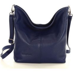 MARCO MAZZINI Torebka skórzana na długim pasku crossbody granat. Czarne listonoszki damskie marki MAZZINI, w paski, ze skóry. Za 199,00 zł.