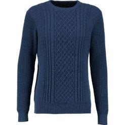 GStar AFFNI CABLE R KNIT L/S Sweter imperial blue heather. Niebieskie kardigany męskie G-Star, l, z bawełny. W wyprzedaży za 363,35 zł.