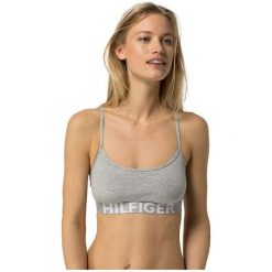 Tommy Hilfiger Damski Biustonosz Sportowy Cotton Bold Bralette 1387905875-4 Heather Grey (Rozmiar L). Szare biustonosze sportowe damskie marki TOMMY HILFIGER, l. W wyprzedaży za 97,00 zł.