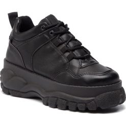 Sneakersy ALTERCORE - Mossi Black. Czarne półbuty damskie Altercore, bez wzorów, ze skóry ekologicznej, bez obcasa, na płaskiej podeszwie, bez zapięcia. Za 269,00 zł.