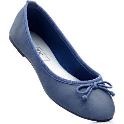 Baleriny bonprix niebieski dżins. Niebieskie baleriny damskie lakierowane bonprix. Za 27,99 zł.
