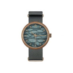 Drewniany zegarek new hoop 43 n056. Niebieskie zegarki męskie marki Neatbrand. Za 599,00 zł.