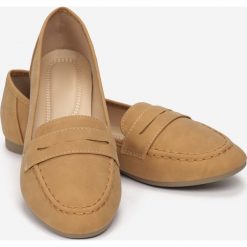 Camelowe Mokasyny Galireino. Brązowe mokasyny damskie Multu. Za 49,99 zł.