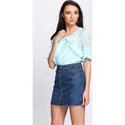 Niebieska Bluzka Highlight. Niebieskie bluzki damskie marki Born2be, l. Za 39,99 zł.