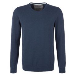 S.Oliver Sweter Męski Xl Ciemno Niebieski. Niebieskie swetry męskie S.Oliver, s, bez wzorów, z bawełny, z okrągłym kołnierzem, bez kaptura. W wyprzedaży za 99,00 zł.