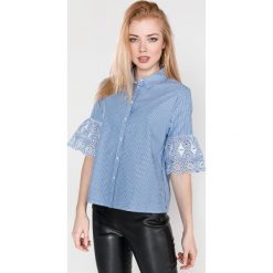 Scotch & Soda Koszula Niebieski. Niebieskie bluzki damskie Scotch & Soda, xs, w paski, z bawełny, bez kołnierzyka, z krótkim rękawem. Za 490,95 zł.