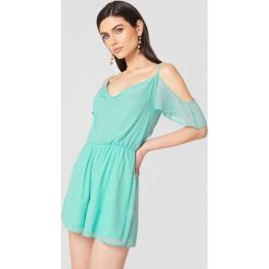 Sukienki: Oh My Love Sukienka z wycięciami na ramionach – Blue,Turquoise