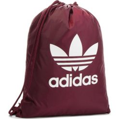 Plecak adidas - Gymsack Trefoil DQ3161 Maroon. Fioletowe plecaki męskie Adidas, bez wzorów, z materiału, sportowe. Za 54,95 zł.