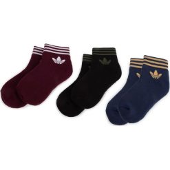 Zestaw 3 par niskich skarpet unisex adidas - Trefoil Ank Str DV2009 Maroon/Conavy/Black. Skarpetki damskie Adidas. Za 49,95 zł.