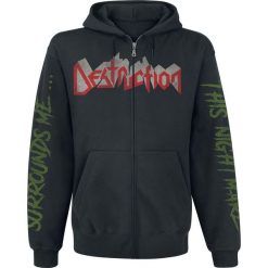 Bejsbolówki męskie: Destruction Release From Agony Bluza z kapturem rozpinana czarny