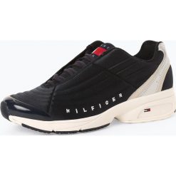 Tommy Jeans - Tenisówki męskie z dodatkiem skóry, niebieski. Niebieskie trampki męskie Tommy Jeans, bez wzorów, z jeansu, bez zapięcia. Za 449,95 zł.