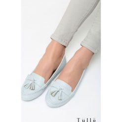 Niebieskie Mokasyny Vestigial. Niebieskie mokasyny damskie Born2be, z materiału. Za 59,99 zł.