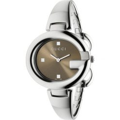 ZEGAREK GUCCI GUCCISSIMA YA134302. Brązowe zegarki damskie marki GUCCI, ze stali. Za 2420,00 zł.