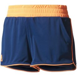 Adidas Spodenki Court Short Mystery Blue /Glow Orange M. Pomarańczowe spodenki sportowe damskie marki Adidas, s, ze skóry, sportowe, tenisowe, climalite (adidas). W wyprzedaży za 109,00 zł.
