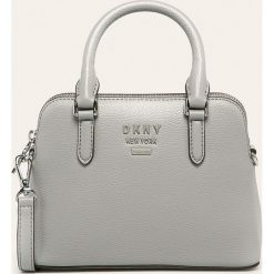 Dkny - Torebka skórzana. Różowe listonoszki damskie DKNY, w paski, ze skóry, na ramię, małe, bez dodatków. Za 859,90 zł.