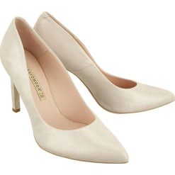 BRAVO MODA 1373 lamina cipria, czółenka damskie. Czółenka damskie Bravo Moda, bez wzorów, ze skóry, bez obcasa, na obcasie. Za 279,90 zł.