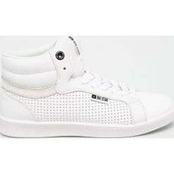 Big Star - Buty. Białe buty sportowe damskie BIG STAR, bez wzorów, ze skóry, sportowe. W wyprzedaży za 49,90 zł.