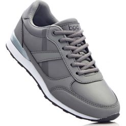 Sneakersy bonprix szary. Szare buty sportowe męskie marki bonprix, na sznurówki. Za 37,99 zł.