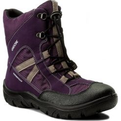 Kozaki dziewczęce: Śniegowce GEOX – J Clady G. B Wpf B J745NB 05011 C8H1F D Dk Purple.Grey