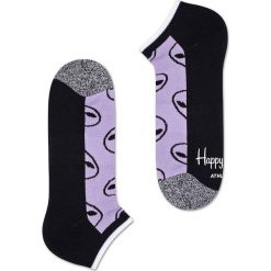 Happy Socks - Skarpety Athletic Low Alien (2 pack). Czarne skarpetki damskie Happy Socks, bez wzorów, z elastanu. Za 39,90 zł.