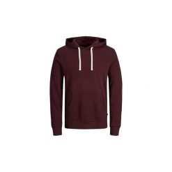 Bluzy Jack Jones 12136885 HOLMEN HOOD. Czerwone bluzy męskie Jack & Jones, s, bez wzorów, bez kołnierzyka, bez rękawów, bez kaptura. Za 103,24 zł.