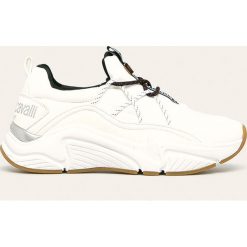Roberto Cavalli Sport - Buty. Białe buty sportowe damskie Roberto Cavalli Sport, bez wzorów, ze skóry, sportowe. W wyprzedaży za 599,90 zł.
