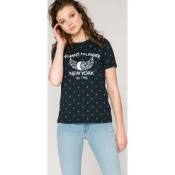 Tommy Hilfiger - Top. Szare topy damskie marki TOMMY HILFIGER, m. W wyprzedaży za 149,90 zł.