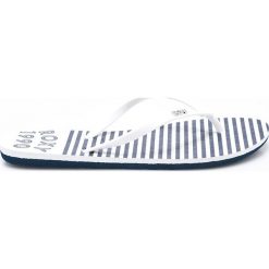 Roxy - Japonki. Czarne klapki damskie Roxy, bez wzorów, z gumy, bez obcasa, na obcasie. Za 119,90 zł.