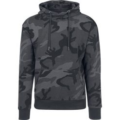 Bejsbolówki męskie: Urban Classics High Neck Camo Hoodie Bluza z kapturem kamuflaż (Dark Camo)