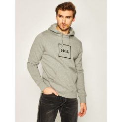 Bluza HUF Essentials Box Logo PF00098. Szare bluzy męskie HUF, s, bez wzorów, z bawełny, bez kołnierzyka, bez rękawów, bez kaptura. Za 339,00 zł.