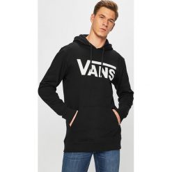 Vans - Bluza. Czarne bluzy męskie Vans, s, z nadrukiem, z bawełny, z kapturem, bez rękawów, z kapturem. Za 279,90 zł.