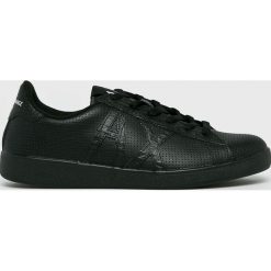 Armani Exchange - Buty. Czarne buty sportowe męskie Armani Exchange, ze skóry, na sznurówki. Za 569,90 zł.