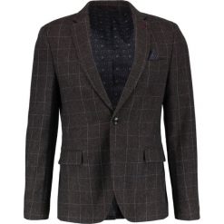 Marynarki męskie slim fit: Burton Menswear London OVERCHECK Marynarka brown
