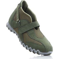 Buty sportowe damskie: Skórzane buty sportowe bonprix oliwkowy