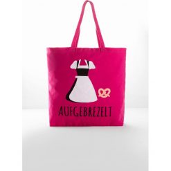 Torba materiałowa bonprix różowy. Różowe torebki klasyczne damskie bonprix, bez wzorów, z tkaniny, duże, bez dodatków. Za 34,99 zł.