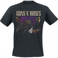 Guns N' Roses It's So Easy Skeleton Group T-Shirt czarny. Czarne t-shirty męskie marki Guns N' Roses, m. Za 74,90 zł.