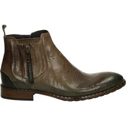 Botki - 8949 MOUS-OLI. Brązowe botki męskie Venezia, ze skóry. Za 559,00 zł.