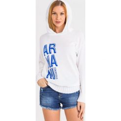 SWETER armani exchange. Niebieskie swetry damskie Armani Exchange, m, bez wzorów, biznesowe, bez rękawów, bez kaptura. Za 509,00 zł.