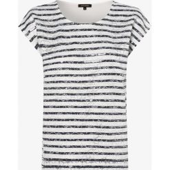 More & More - T-shirt damski, niebieski. Niebieskie t-shirty damskie More & More, w paski, z koronki, bez kołnierzyka. Za 259,95 zł.