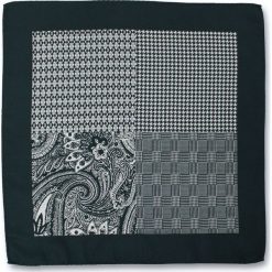 Elegancka Poszetka Męska CHATTIER - Poczwórna, Monochromatyczne Wzory POSZCH0261. Poszetki męskie Chattier, bez wzorów, z materiału, eleganckie. Za 27,00 zł.