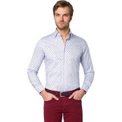 Koszula z Nadrukiem Elena. Koszule męskie LANCERTO, na lato, m, z nadrukiem, z bawełny, eleganckie, bez kołnierzyka, bez rękawów. Za 349,90 zł.