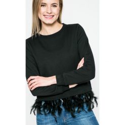 Answear - Bluza SPORTY FUSION. Czarne bluzy sportowe damskie marki ANSWEAR, s, z bawełny, bez kaptura. W wyprzedaży za 69,90 zł.