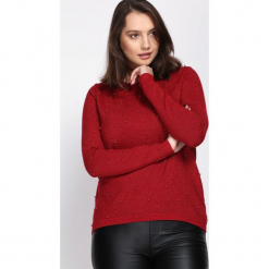 Czerwony Sweter Fast Drive. Czerwone swetry klasyczne damskie Born2be, na jesień, m. Za 59,99 zł.
