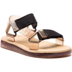 Sandały MELISSA - Papete + Rider Ad 32537 Beige/Black 51485. Brązowe klapki damskie Melissa, bez wzorów, z tworzywa sztucznego, bez obcasa. Za 379,00 zł.